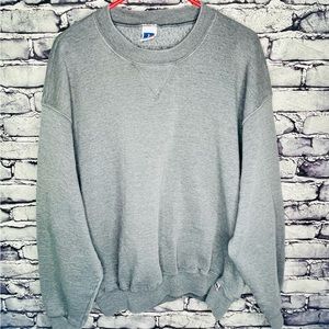 VINTAGE Russell Athletic Sweatshirt Mens XL Gray Crewneck 90s Casual logo Adult